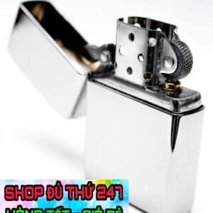 zippo mỹ inox trơn bạc tráng gương chính hãng cao cấp sành Điệu phong cách usa mã sản phẩm: sk0301