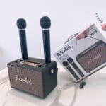 loa bluetooth karaoke 108w kèm 2 mic – mã sp: sp03015
