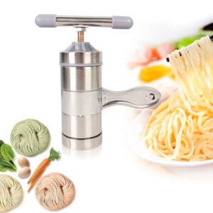 máy làm mì sợi bằng tay 5 lưỡi cắt, nui, bún, phở, máy tạo sợi mì bằng inox msp 0302535