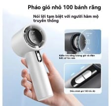  quạt sạc tích Điện cầm tay di Động gió mạnh pin trâu msp 031wx638